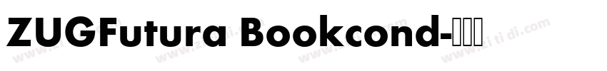 ZUGFutura Bookcond字体转换